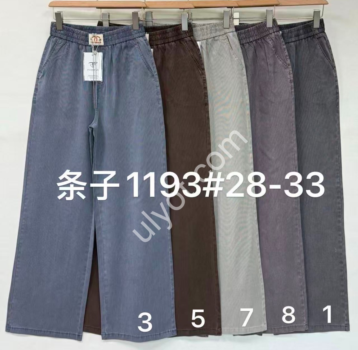 ШТАНЫ (28-33) КОРИЧНЕВЫЙ 1193-5