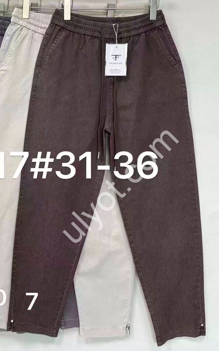 ШТАНЫ (31-36) ШОКОЛАД 1217-7