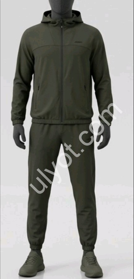 СПОРТ.КОСТЮМ (M-3XL) МАНЖЕТ ХАКИ 