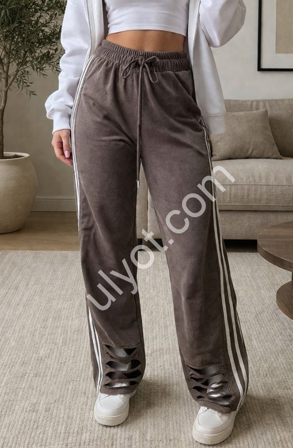 ШТАНИ (M-XL) ПРЯМИЙ ШОКОЛАД 2559