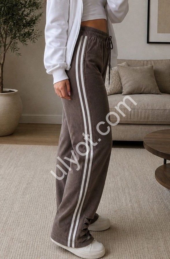ШТАНИ (M-XL) ПРЯМИЙ ШОКОЛАД 2559