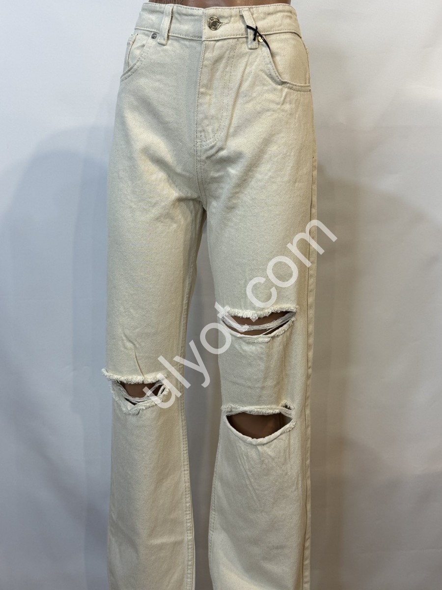 ДЖИНСЫ PLUS DENIM (25-32) СВ.БЕЖ 2185