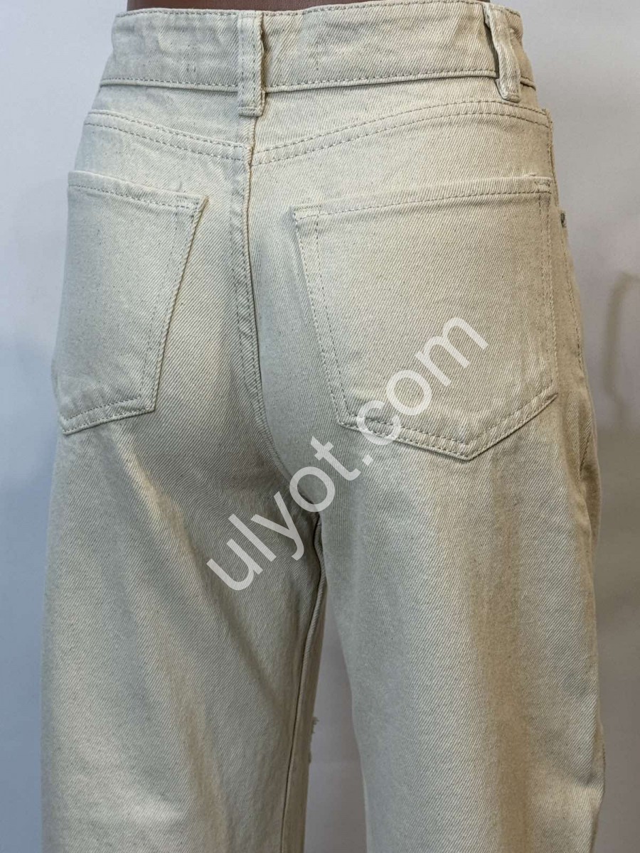 ДЖИНСЫ PLUS DENIM (25-32) СВ.БЕЖ 2185