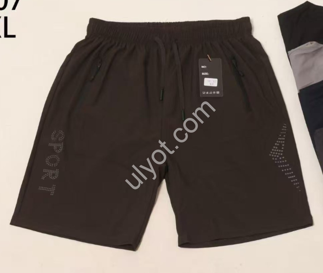 ШОРТЫ (M-3XL) СВ.СЕРЫЙ 307