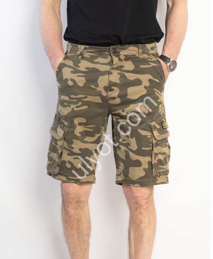 ШОРТЫ LS JEANS (34-42) БЕЖ+ХАКИ 92015-5