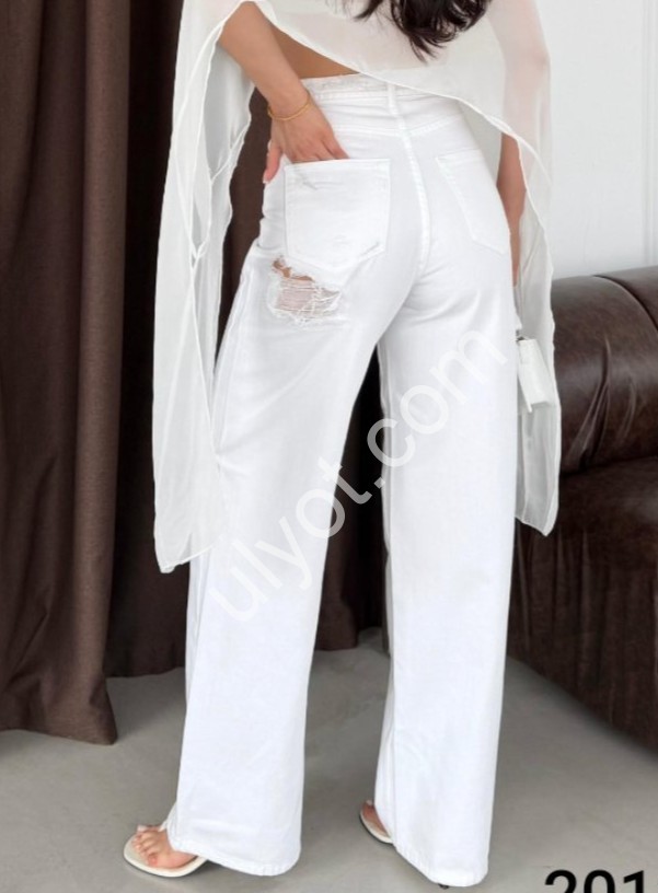 ДЖИНСЫ WOMAN DENIM (34-40) БЕЛЫЙ 2012/1858