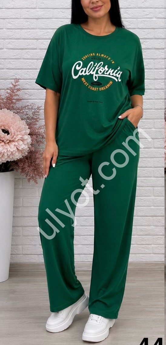 КОСТЮМ CALIFORNIA (XL-5XL) ЗЕЛЕНИЙ 4431