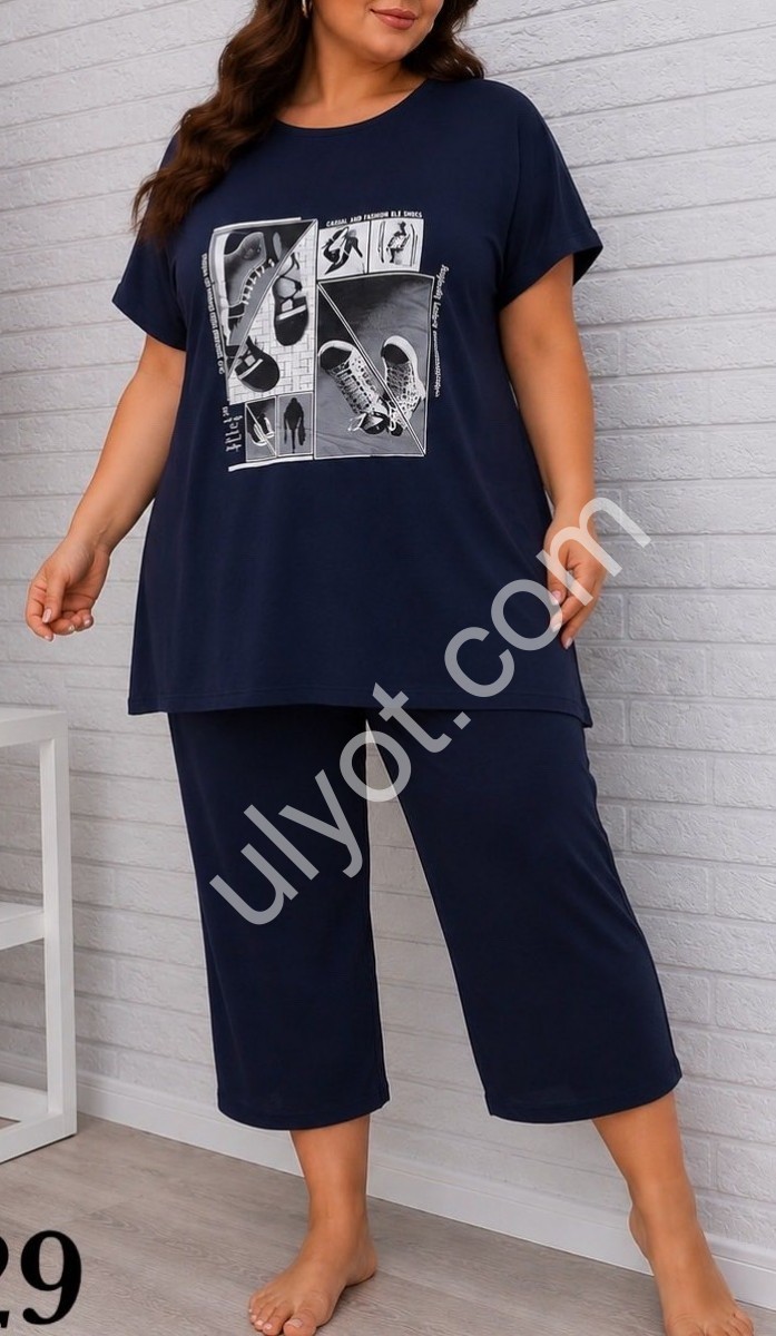 КОСТЮМ (XL-4XL) ОБУВЬ Т.СИНИЙ 4429