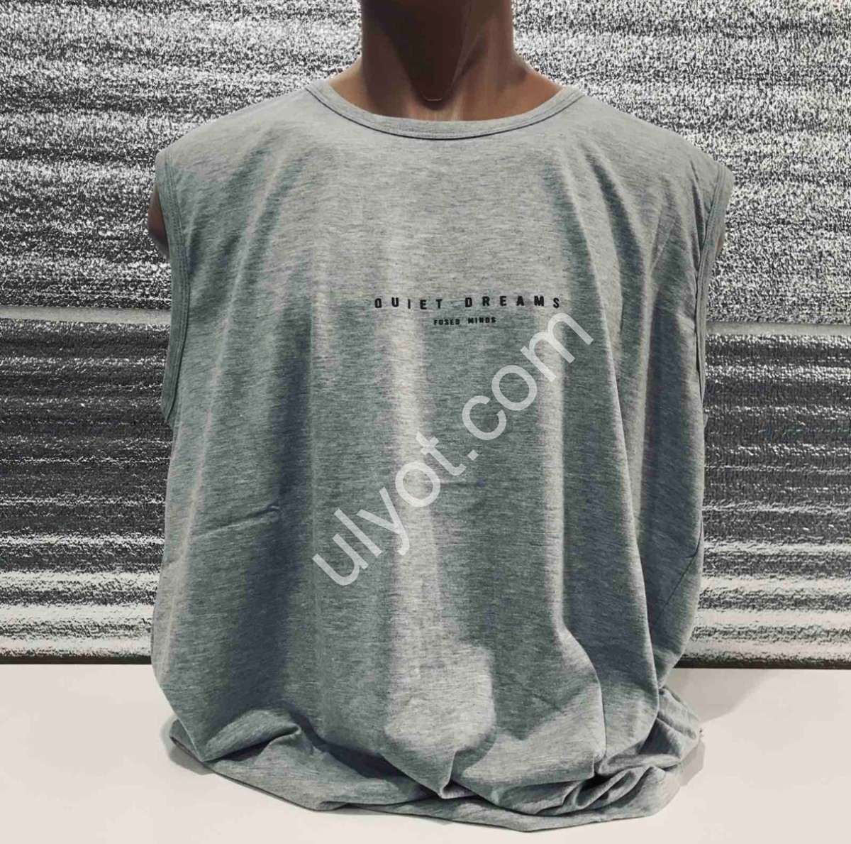 МАЙКА QUIET DREAMS (3XL-6XL) МЕЛАНЖ 