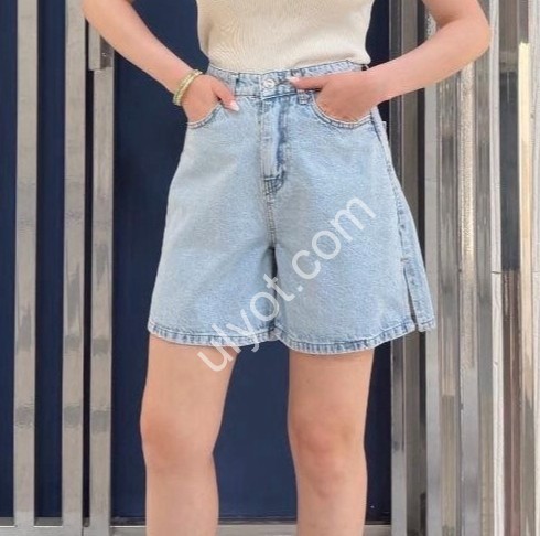 ШОРТЫ TOP SHOP (25-30) ГОЛУБОЙ 3446