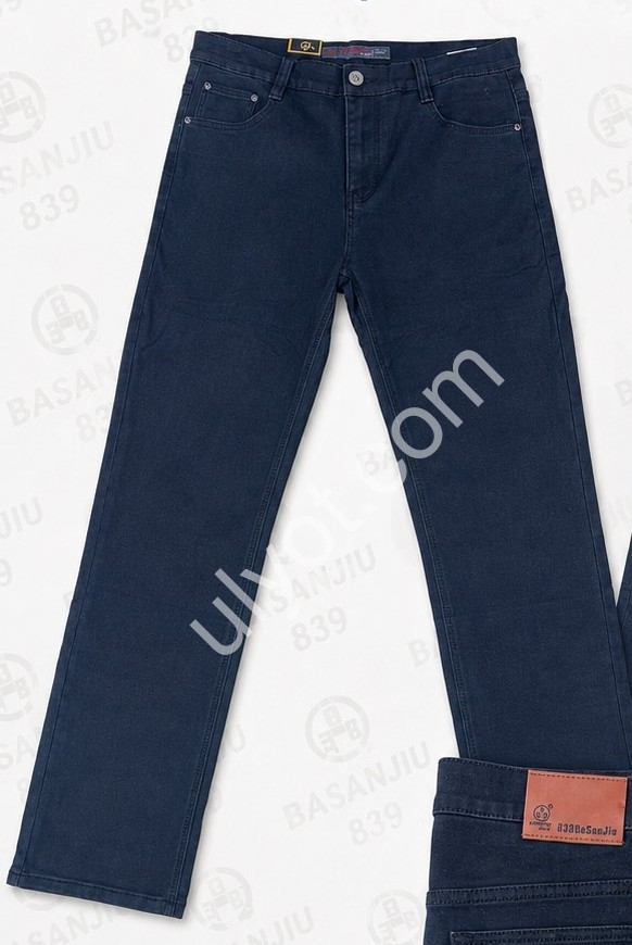 ДЖИНСЫ BASANJIU (36-46) ЧЕРНЫЙ 8028-16-19