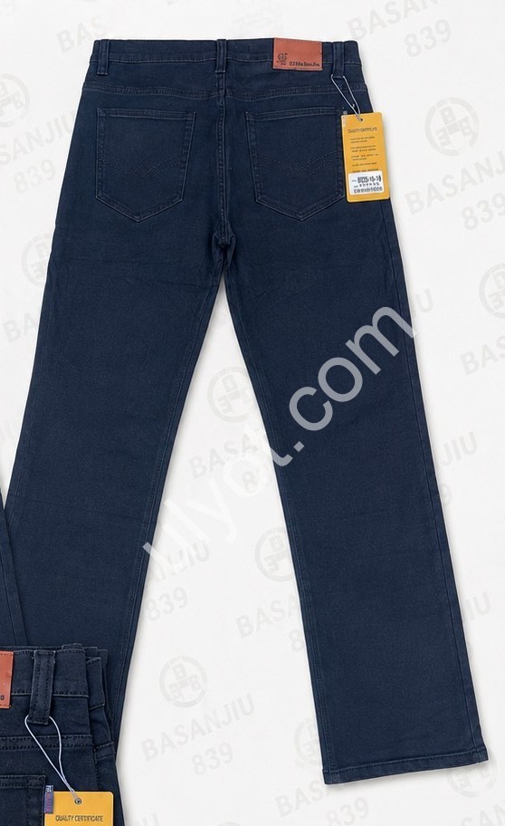 ДЖИНСЫ BASANJIU (36-46) ЧЕРНЫЙ 8028-16-19