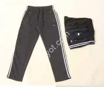 СПОРТ.ШТАНЫ (M-3XL) ПРЯМОЙ Т.СЕРЫЙ 3171