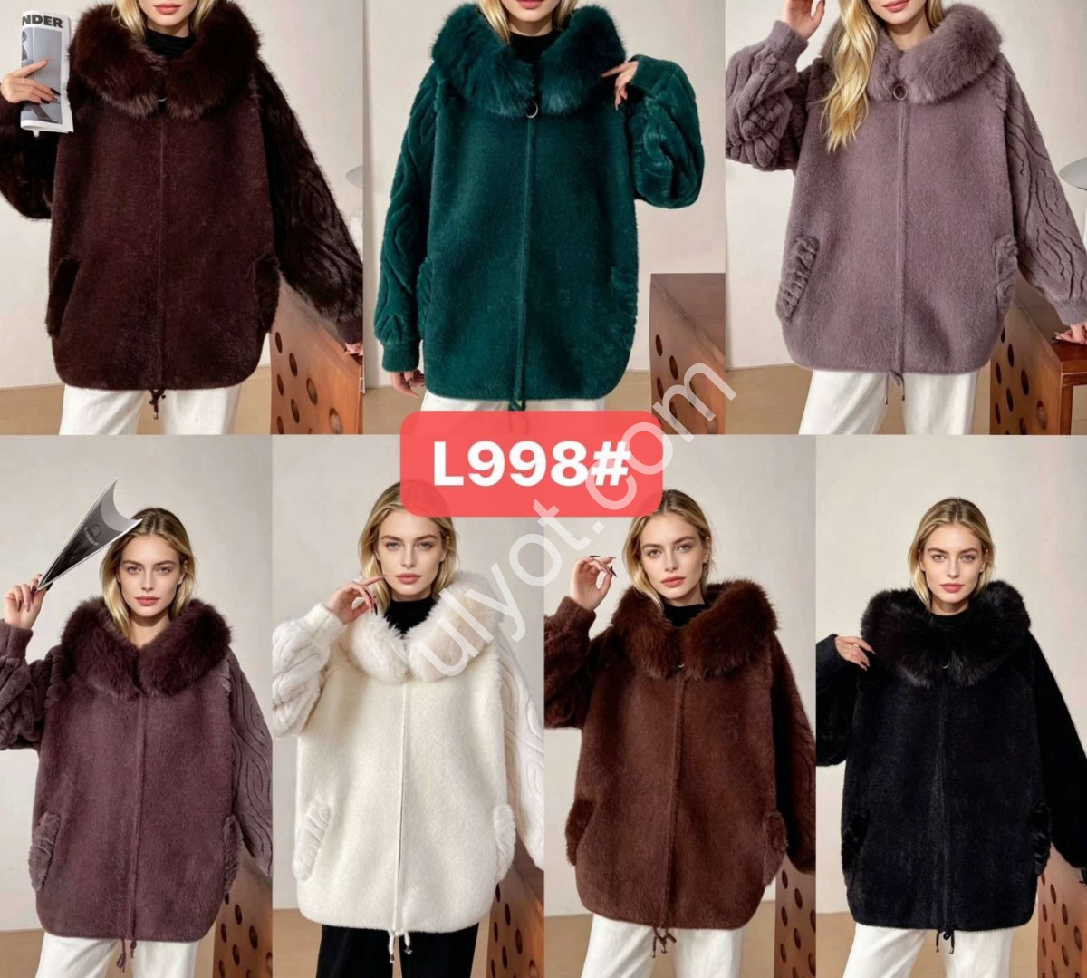 ПОЛУШУБКА (ONE SIZE 58-62) МИКС 1001