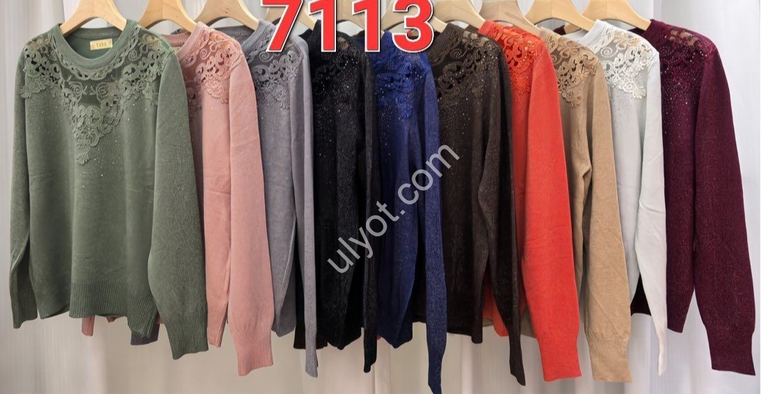 СВІТЕР (ONE SIZE 48-54) МІКС 7113