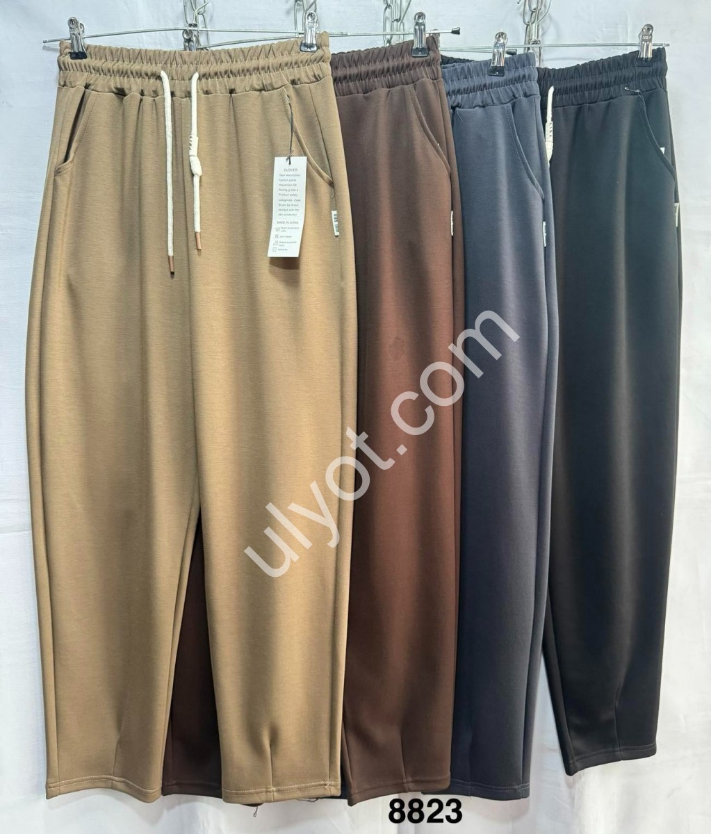 ШТАНЫ (L-4XL) ШОКОЛАД 8823