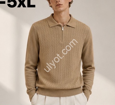 СВИТЕР (XL-5XL) СИНИЙ 12006