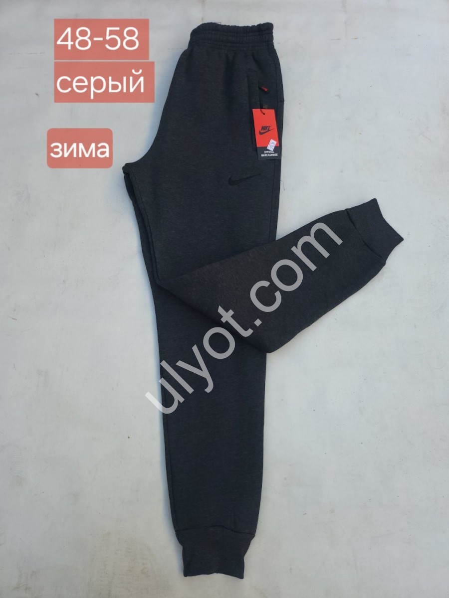 СПОРТ.ШТАНЫ N02 (48-58) МАНЖЕТ СЕРЫЙ 