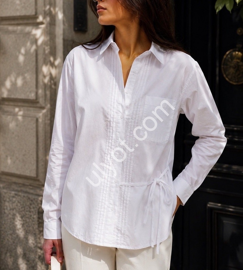 РУБАШКА (S-XL) БЕЛЫЙ R2119