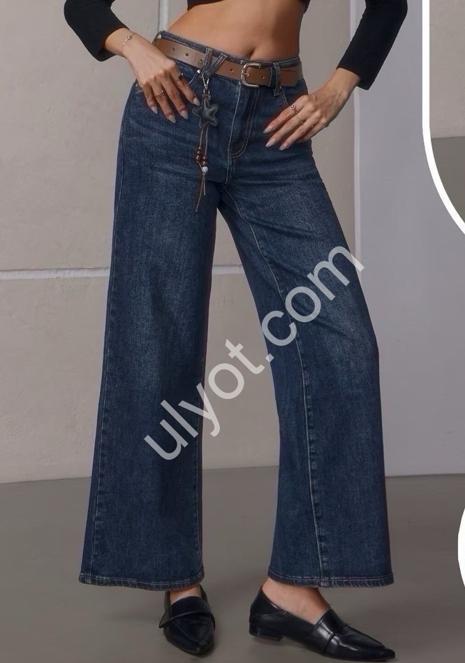 ДЖИНСЫ M.SARA (XS-XL) Т.СИНИЙ 5757