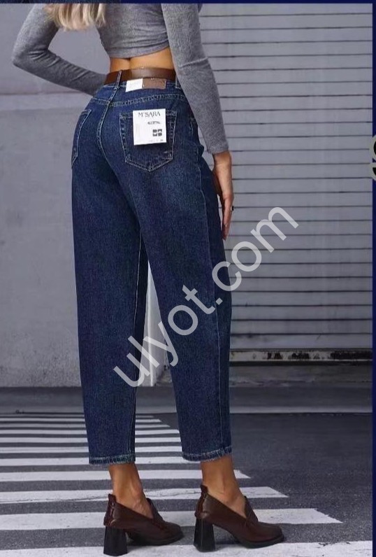 ДЖИНСИ M.SARA (XS-XL) Т.СИНІЙ 160-H