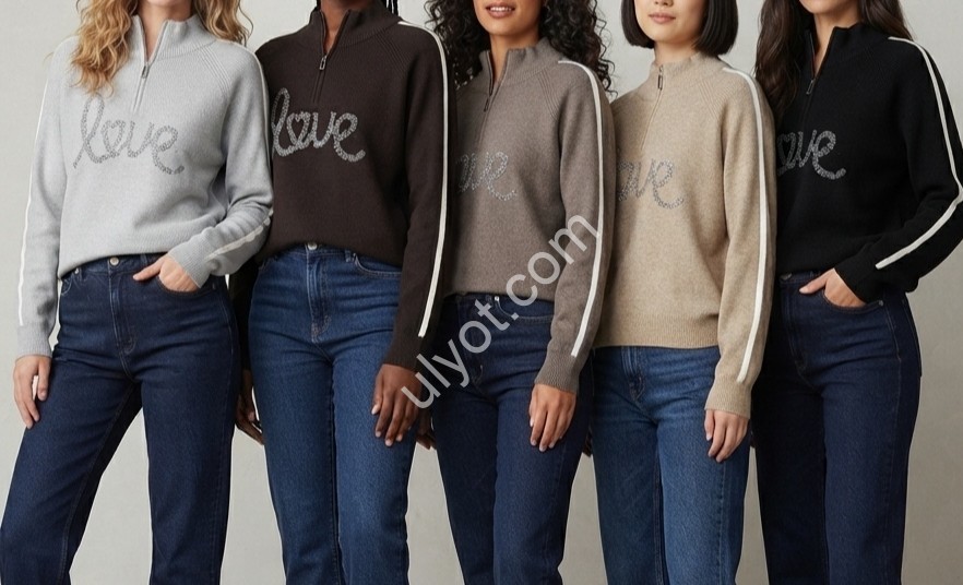 СВІТЕР LOVE (ONE SIZE 46-50) МІКС