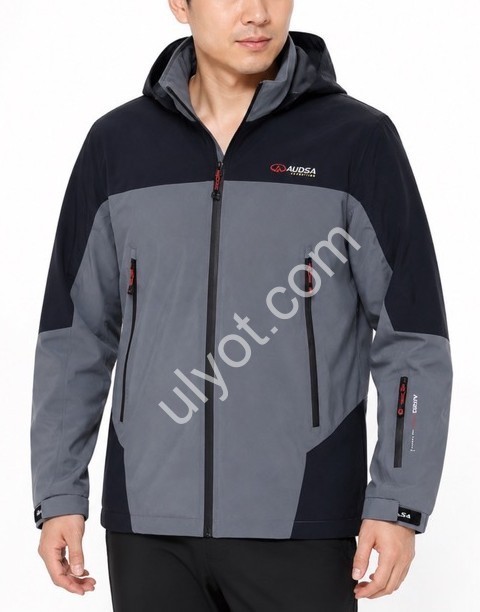 КУРТКА AUDSA (M-3XL) СІРИЙ 26010
