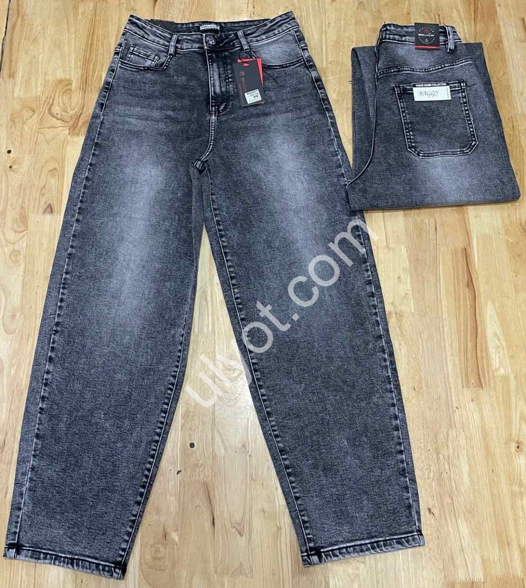 ДЖИНСЫ RELUCKY (30-36) ГРАФИТ B0212-4