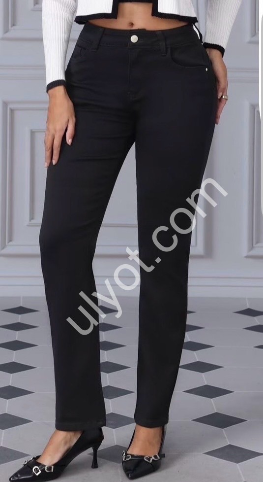 ДЖИНСЫ M.SARA  (30-38) ЧЕРНЫЙ 7298-13