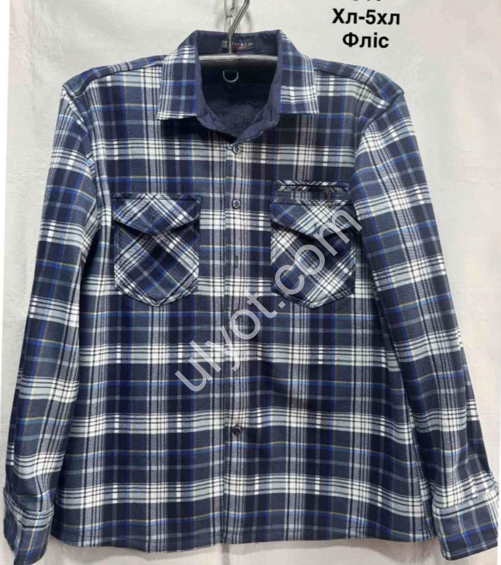 СОРОЧКА (XL-5XL) ФЛІС МІКС 641