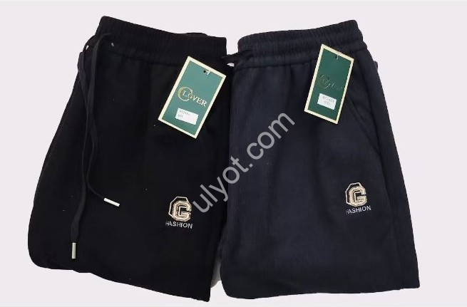 ШТАНИ (6XL-10XL) ФЛІС ПРЯМИЙ Т.СИНІЙ 2433