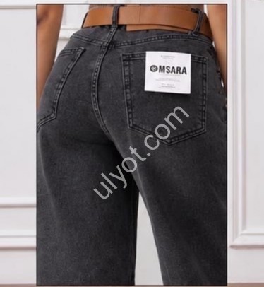 ДЖИНСЫ M.SARA (XS-XL) ГРАФИТ 2-B
