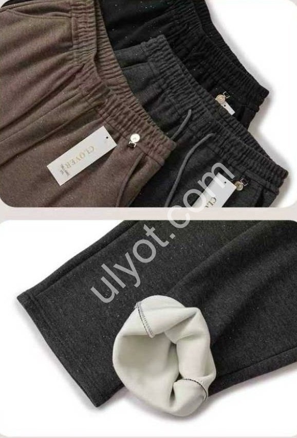 ШТАНИ (3XL-6XL) Хутро Чорне 4982
