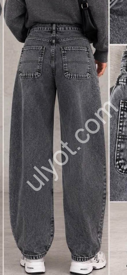 ДЖИНСЫ TOP SHOP (25-32) СЕРЫЙ 1334