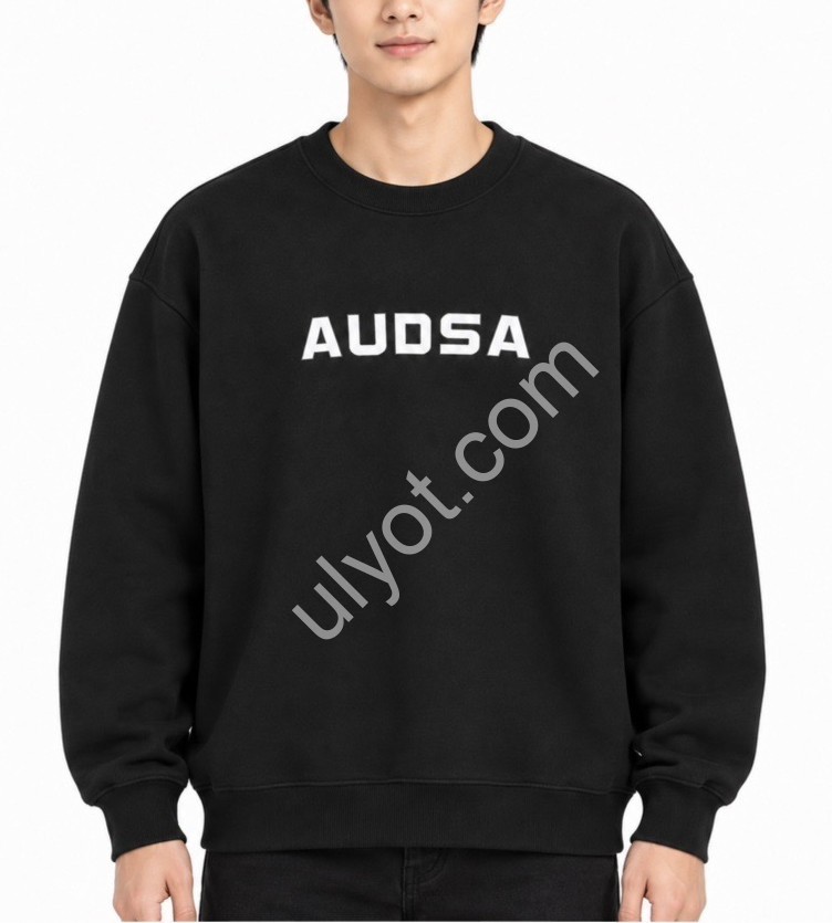 СВИТШОТ AUDSA (S-2XL) ЧЕРНЫЙ 0013