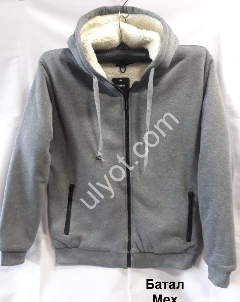 КОФТА (3XL-7XL) МЕХ СВ.СЕРЫЙ 