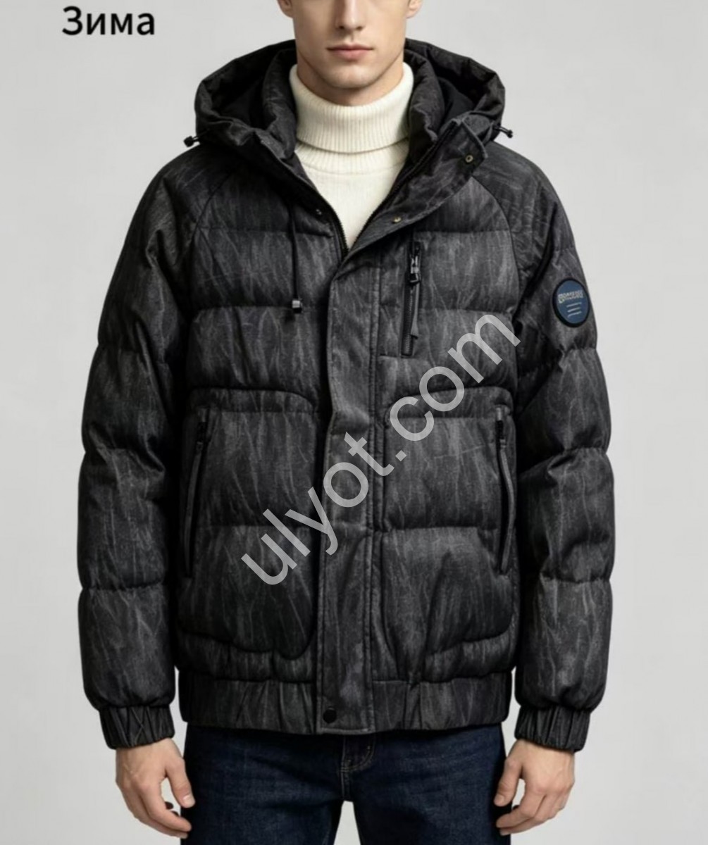 КУРТКА (M-3XL) ЧЕРНЫЙ 1087