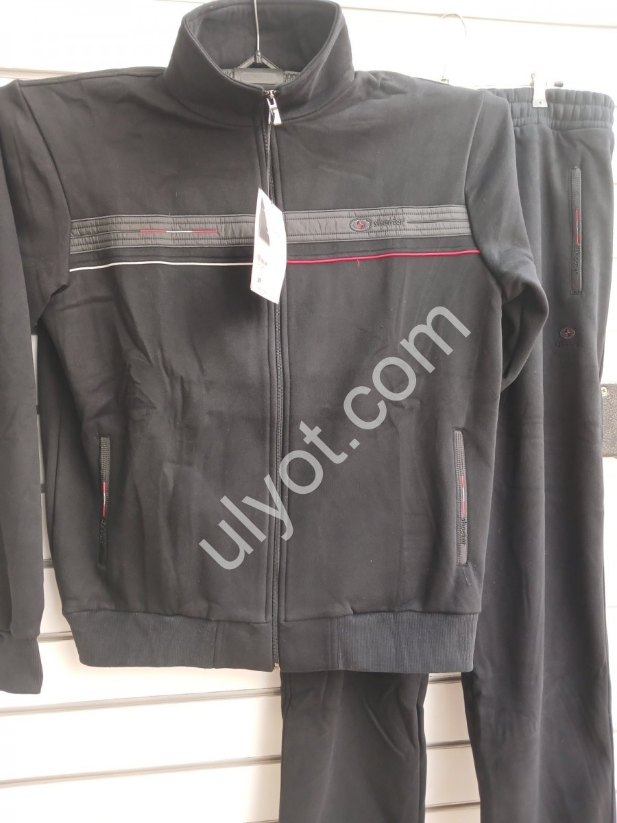 СПОРТ.КОСТЮМ SHOOTER (2XL-6XL) БАЙКА ПРЯМОЙ ЧЕРНЫЙ 8706