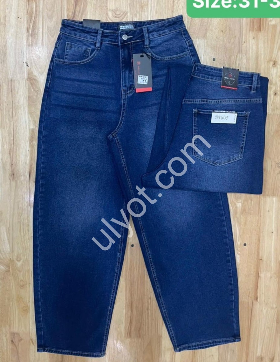 ДЖИНСИ RELUCKY (31-38) БАЙКА Т.СИНІЙ B0284-6