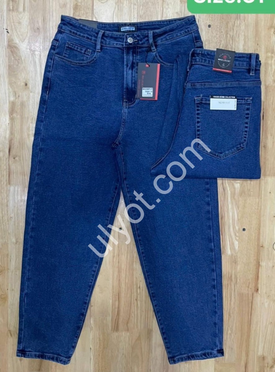 ДЖИНСИ RELUCKY (31-38) БАЙКА Т.СИНІЙ M0567-7