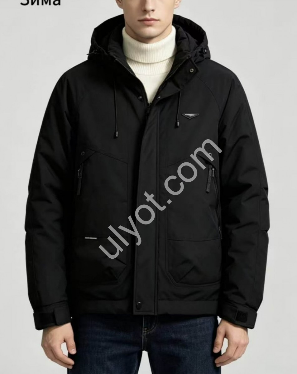 КУРТКА (XL-5XL) ЧОРНИЙ 9793