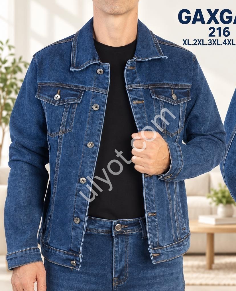 КУРТКА GAXGAX (XL-6XL) Т.СИНИЙ 216