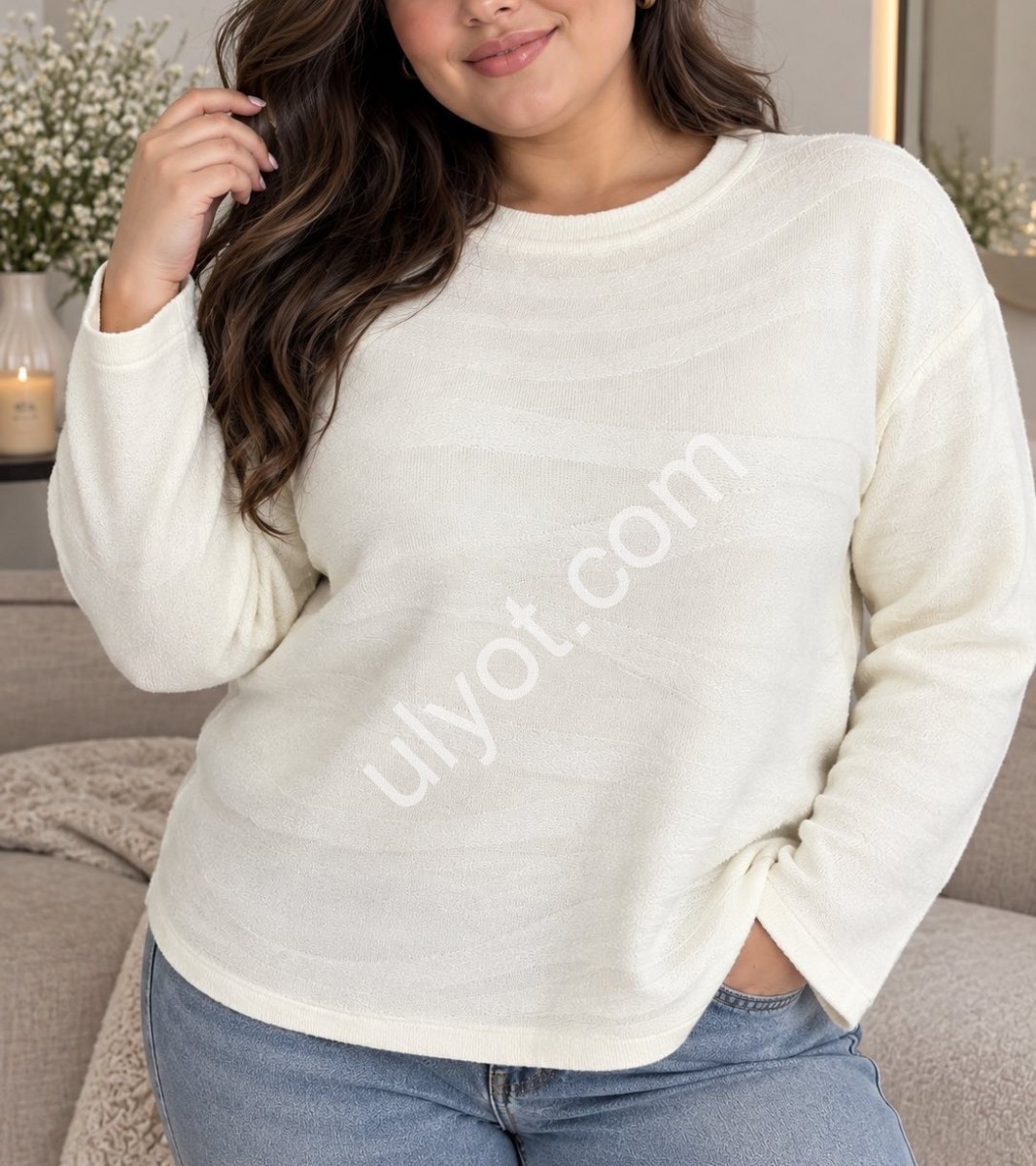 СВІТЕР (ONE SIZE 48-52) МІКС 25520