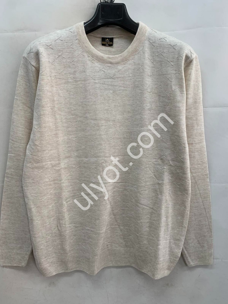 СВИТЕР (3XL-5XL) СВ.БЕЖ M1022