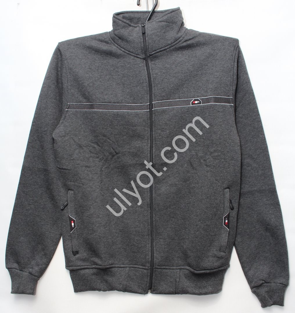 КОФТА (M-2XL) БАЙКА АНТРАЦИТ 5846