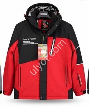 КУРТКА ТЕРМО (M-3XL) КРАСНЫЙ+ЧЕРНЫЙ 24009