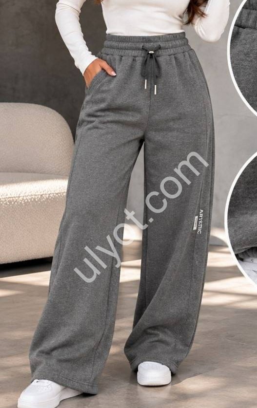 ШТАНЫ (3XL-7XL) ФЛИС СЕРЫЙ 2188