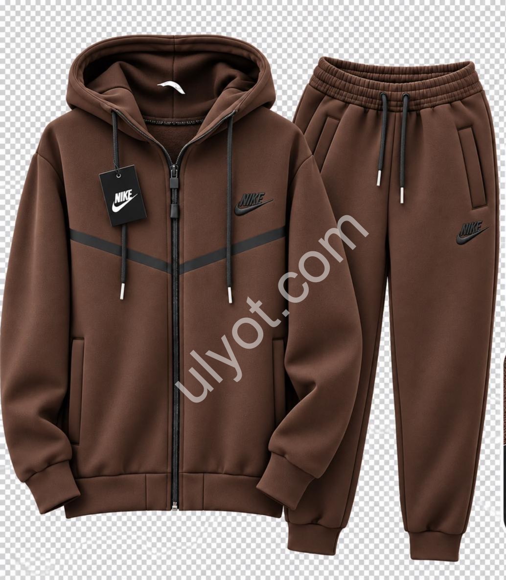 СПОРТ.КОСТЮМ N02 (46-54) ФЛИС МАНЖЕТ ШОКОЛАД 