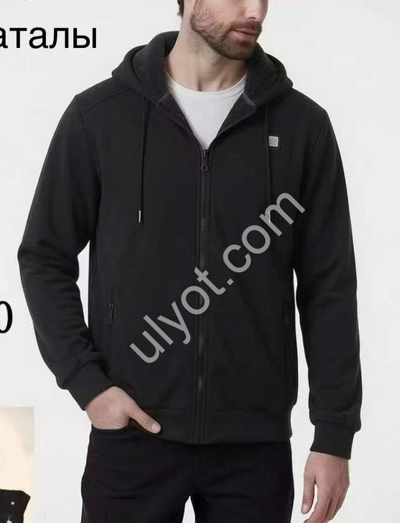 КОФТА (3XL-7XL) МОХОР ЧОРНИЙ 2030