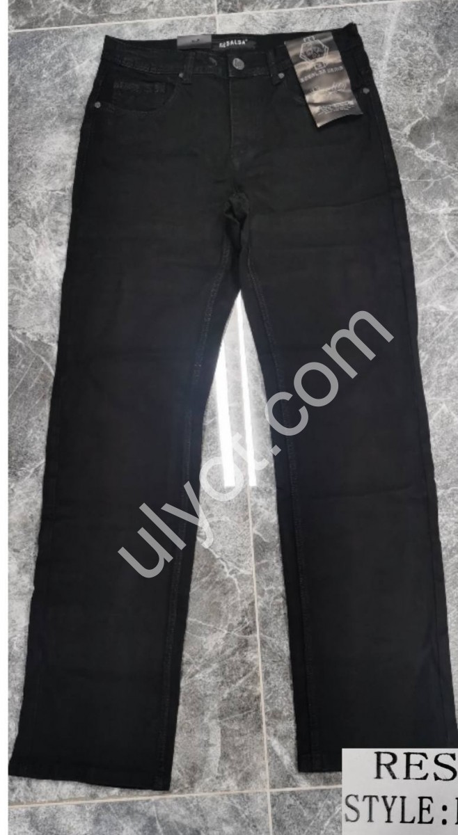 ДЖИНСЫ RESALSA (32-40) ЧЕРНЫЙ 0069DT